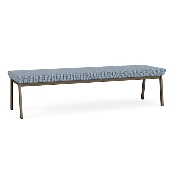 Newport 3 Seat Bench Metal Frame, Bronze, RS Rain Song Upholstery